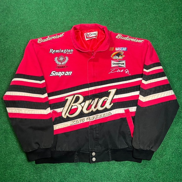 INSANE Dale Earnhardt Jr Vintage Y2K Chase Authentics Mens Large NASCAR Jacket